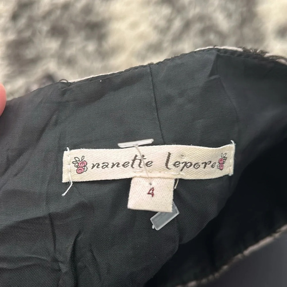 Gray Embroidered Nanette Lepore Skirt - Picture 4 of 5